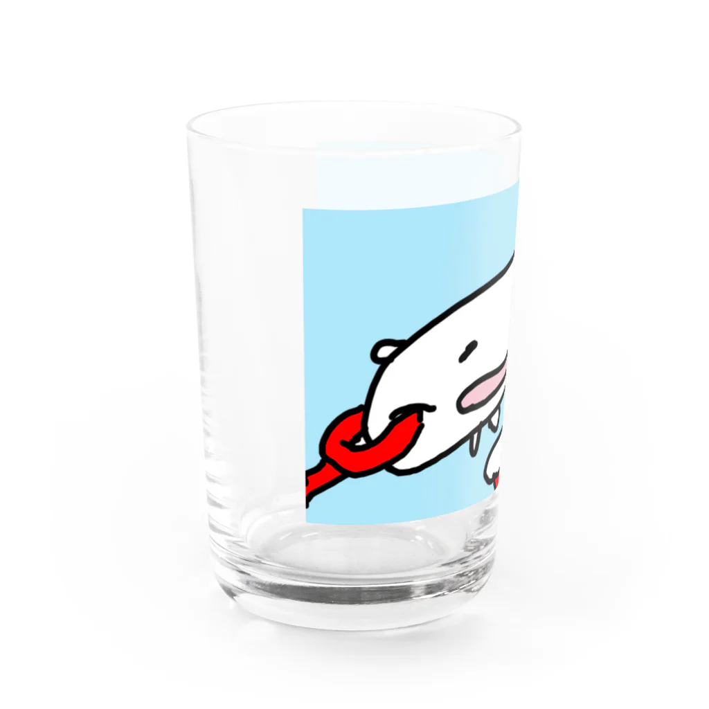 ダイナマイト87ねこ大商会のカニマッサージをうけるねこです Water Glass :left