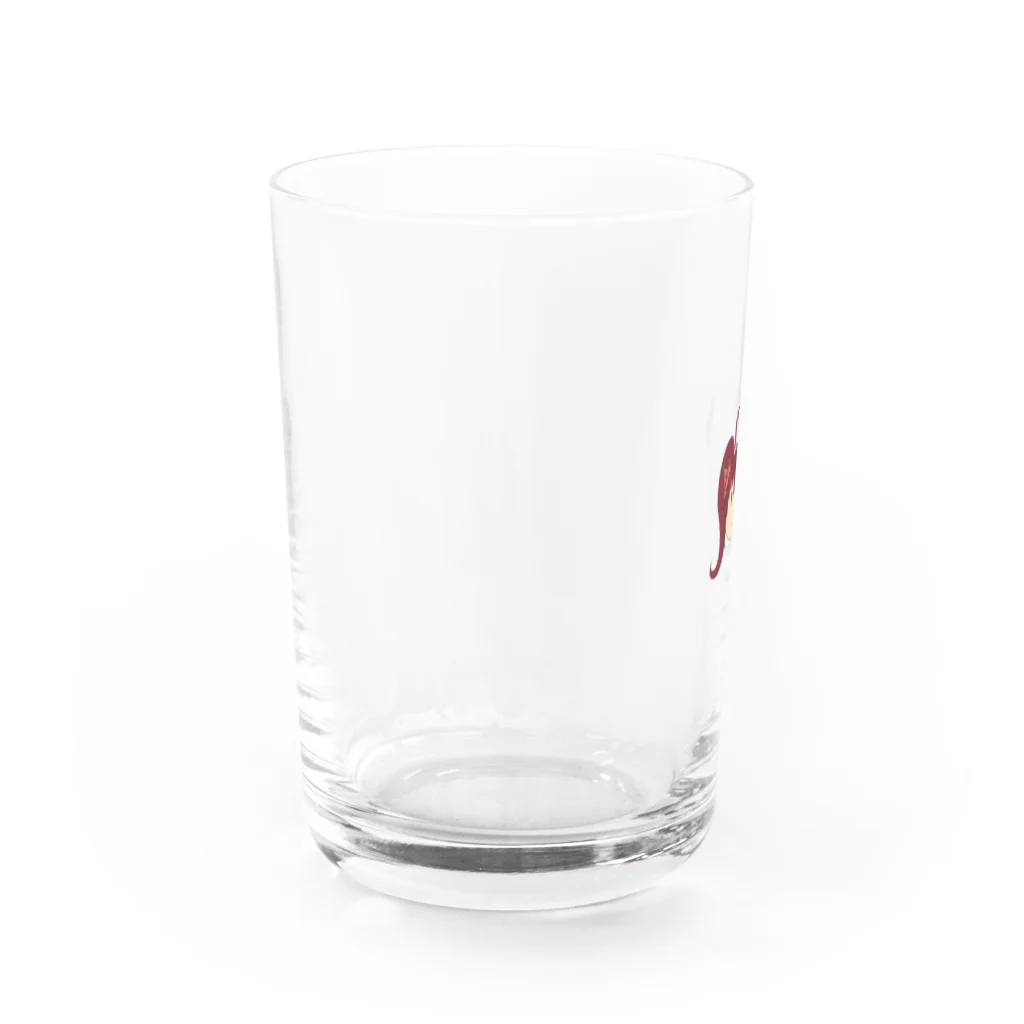 本日も晴天なりの紅鐘 Water Glass :left