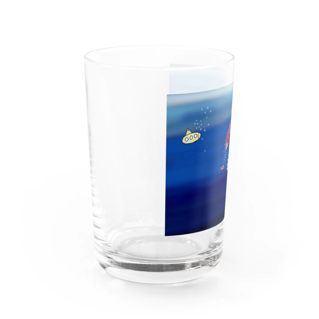 HIKAMARU　SHOPの深海ニャンコ グラス左面