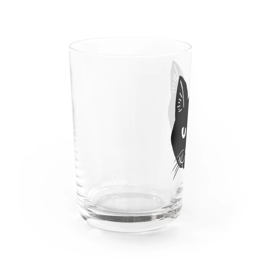 渡邊野乃香のお店の黒猫ジジ Water Glass :left