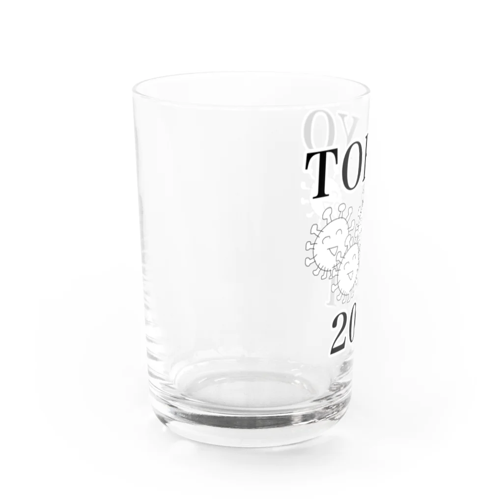 セブ山のグッズ売り場の地名と数字 Water Glass :left