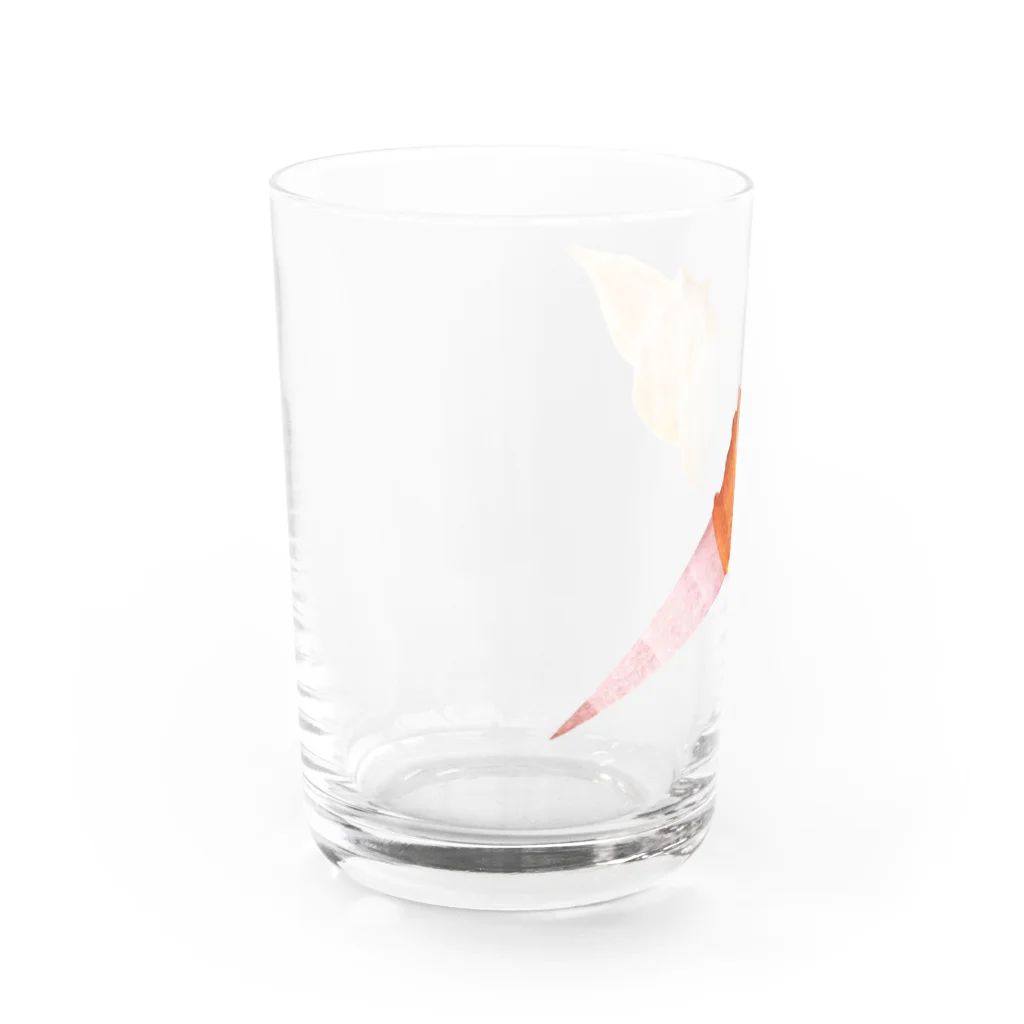 スイーツケーキショップのソフトクリーム Water Glass :left