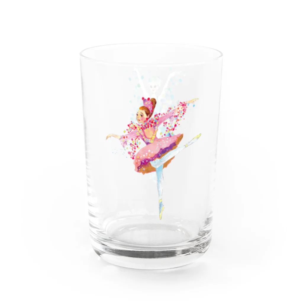 NAHO BALLET STUDIOの金平糖の精🍬と雪の精❄️ Water Glass :left