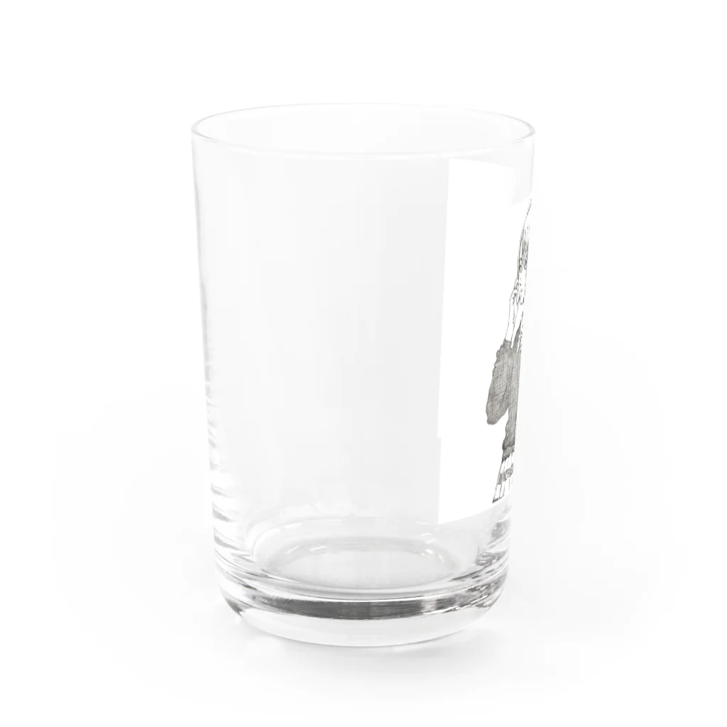 shikazu fashionの可愛いペン画イラスト Water Glass :left