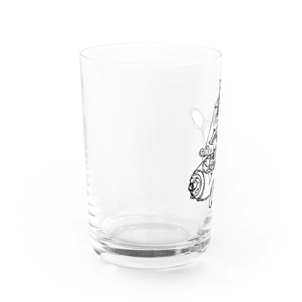 馴鹿 Jun-Rokuの巣穴寝室のアナグマ Water Glass :left