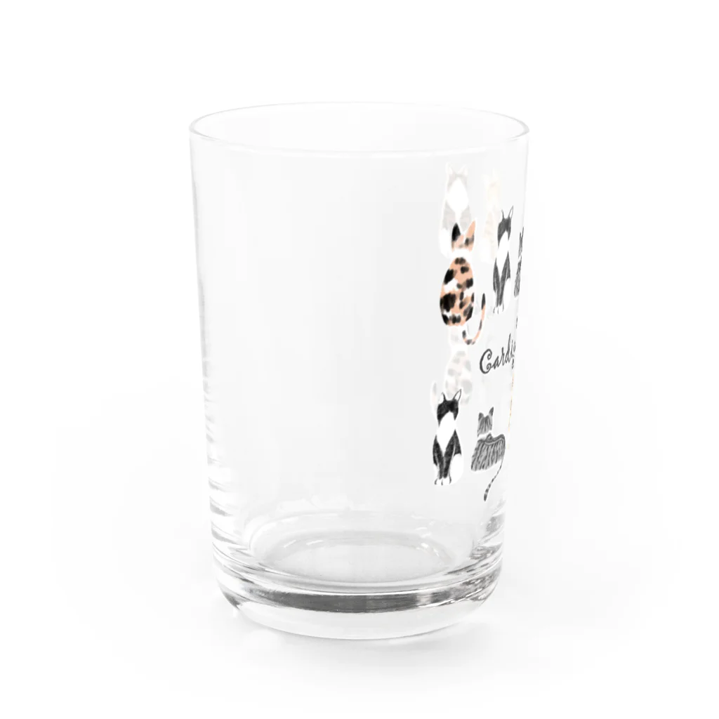 ゴシック屋↣↣ハルのカーディガンキャッツ Water Glass :left