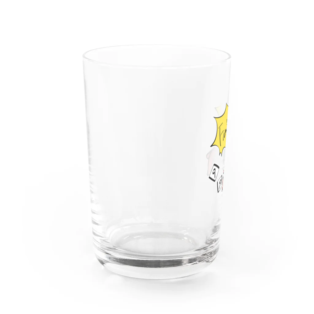 シャケのメンダコのニートちゃん　Ｆ Water Glass :left