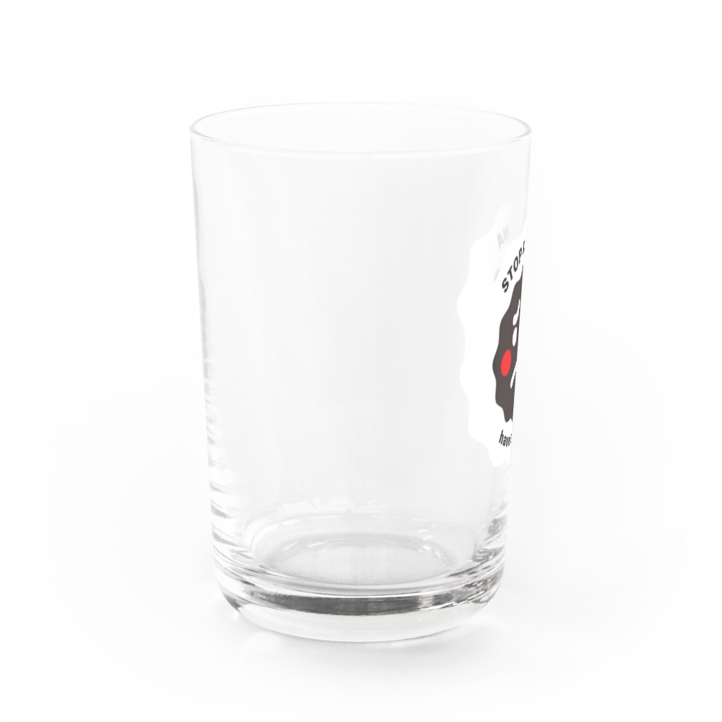 コロナマーク / corona-markのコロナマーク / have a fever Water Glass :left