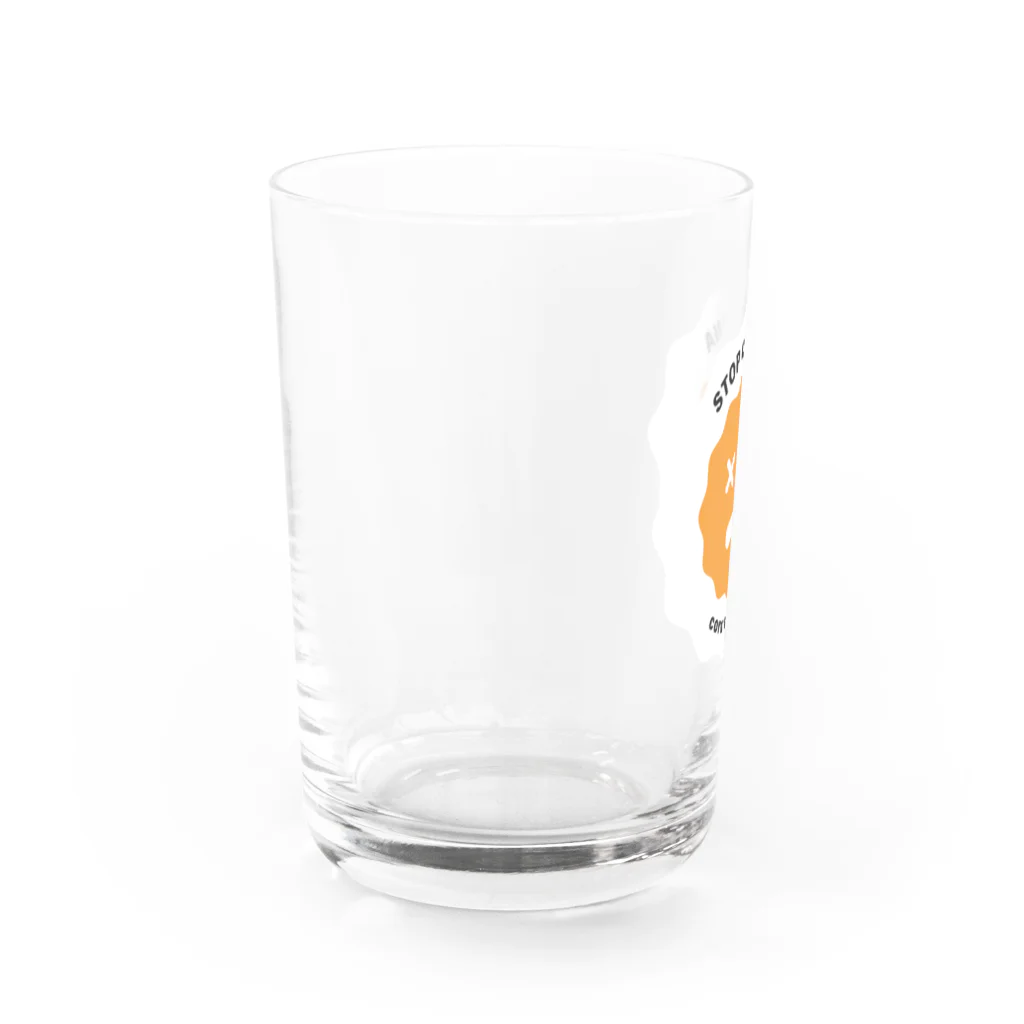 コロナマーク / corona-markのコロナマーク / stop corona Water Glass :left
