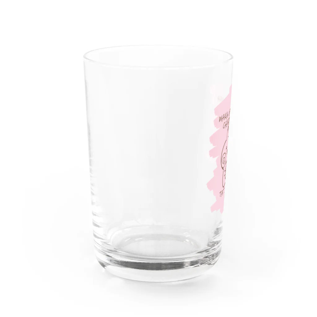 wakayamaのうさぎのたつ君！シャイニーローズ Water Glass :left