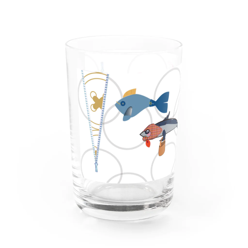 イワシの缶詰のschool debut Water Glass :left