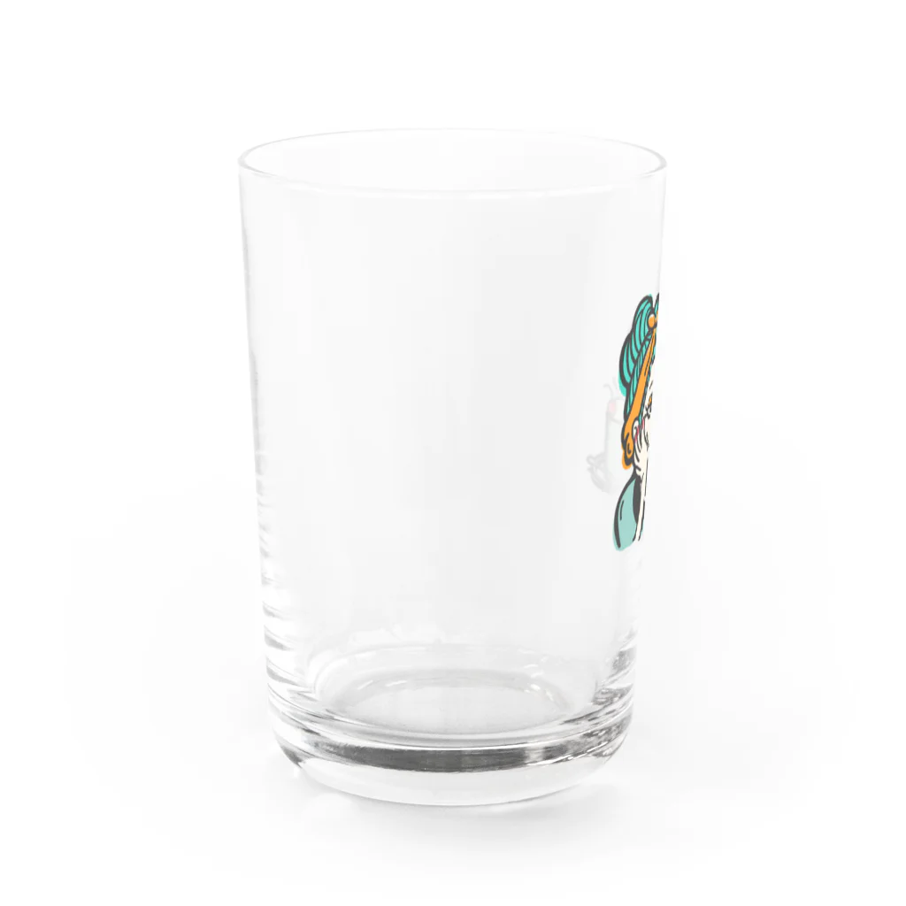 ヘイワ食堂のヘイワ食堂　レトロガール Water Glass :left