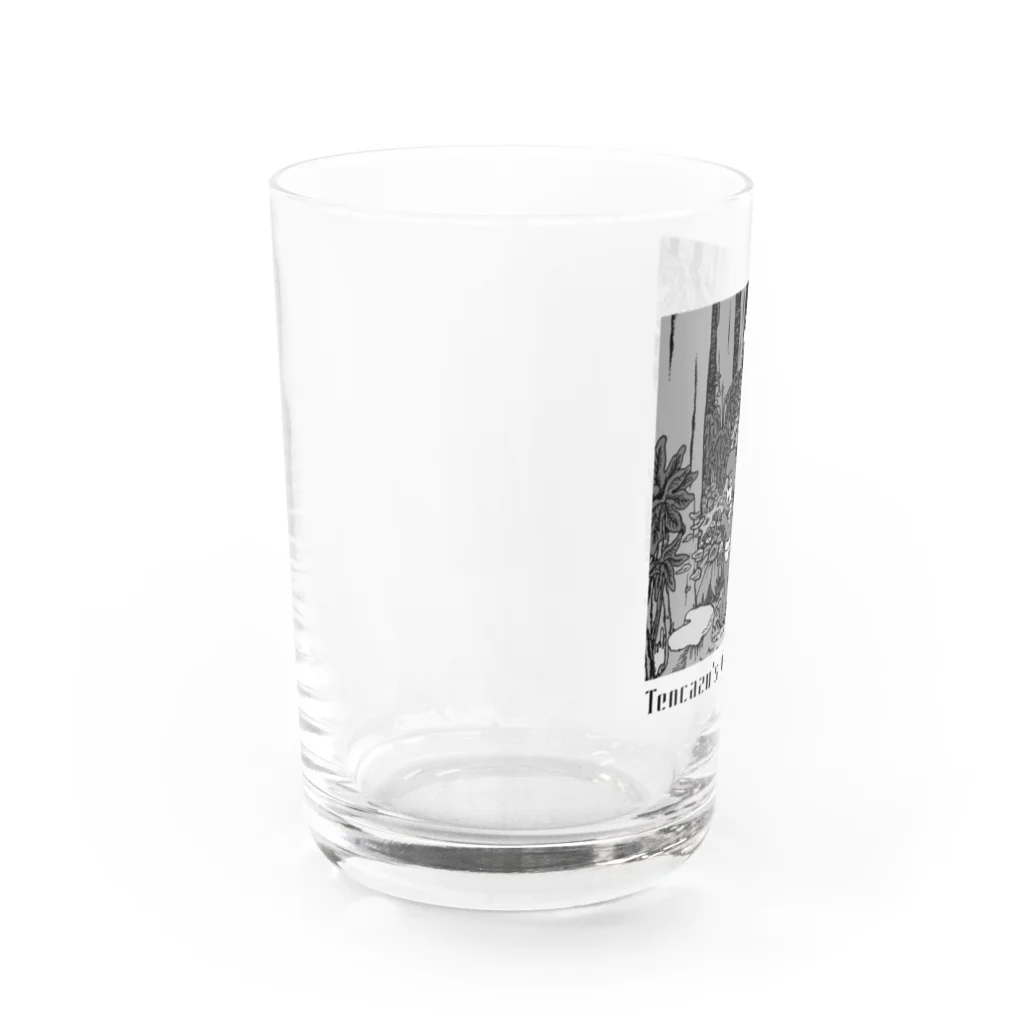 わにのテンカズーの雑貨屋さんのTencazu's Favorite Place /モノクロ Water Glass :left