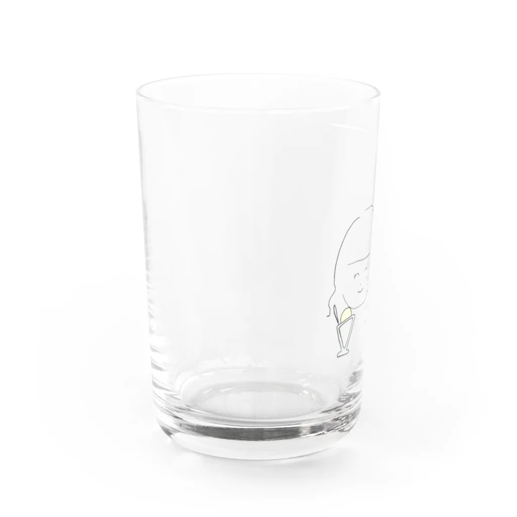 めちゃんずのくりーむそーだちゃんグラス Water Glass :left