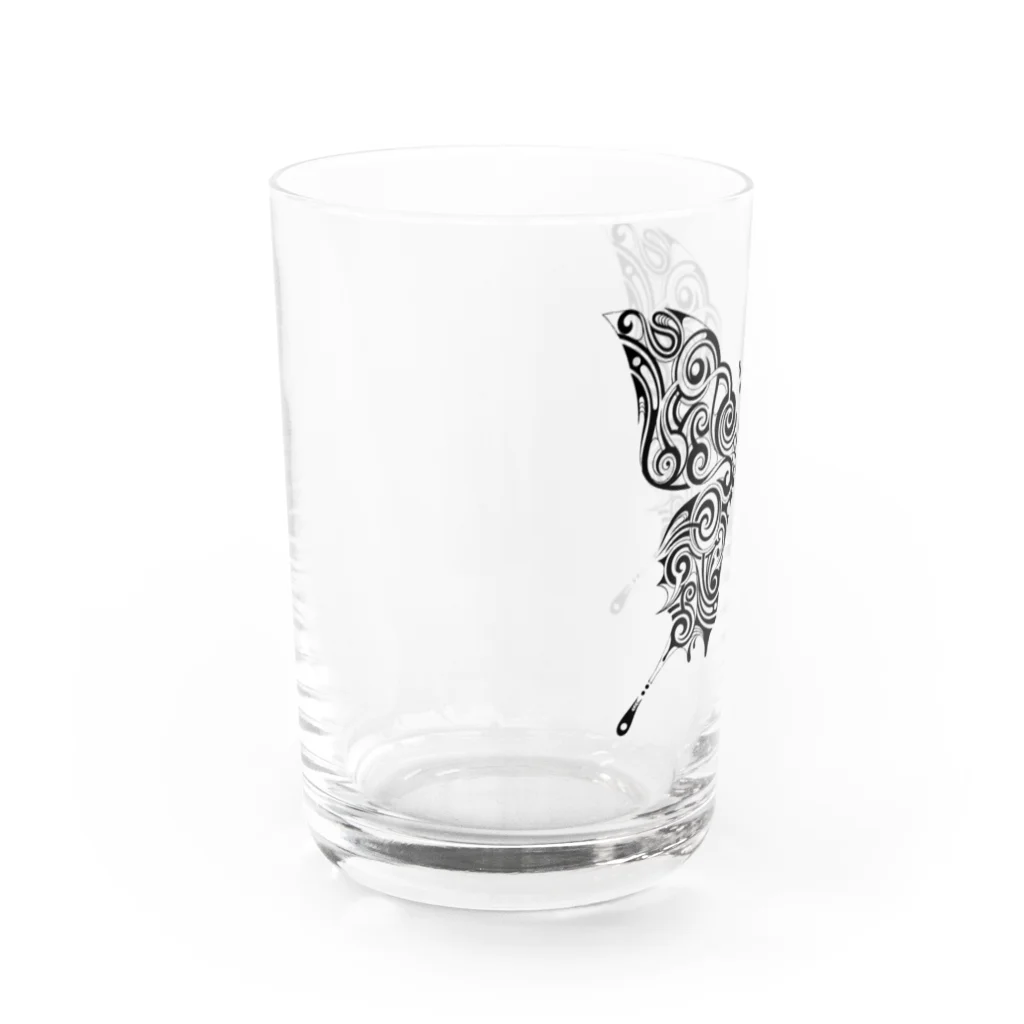 YASのButterfly (Black) Water Glass :left