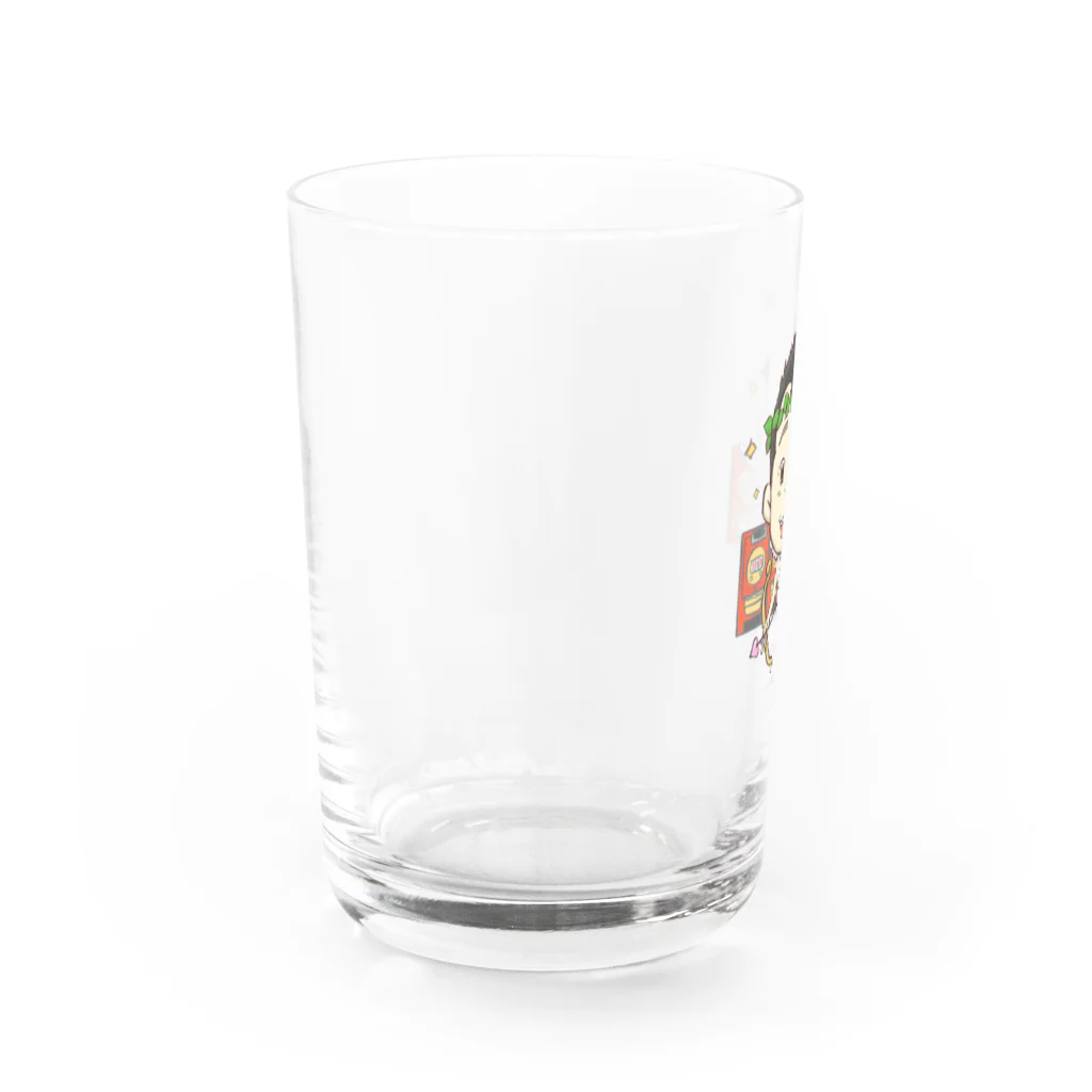 良太っしーのたっしーグラス Water Glass :left