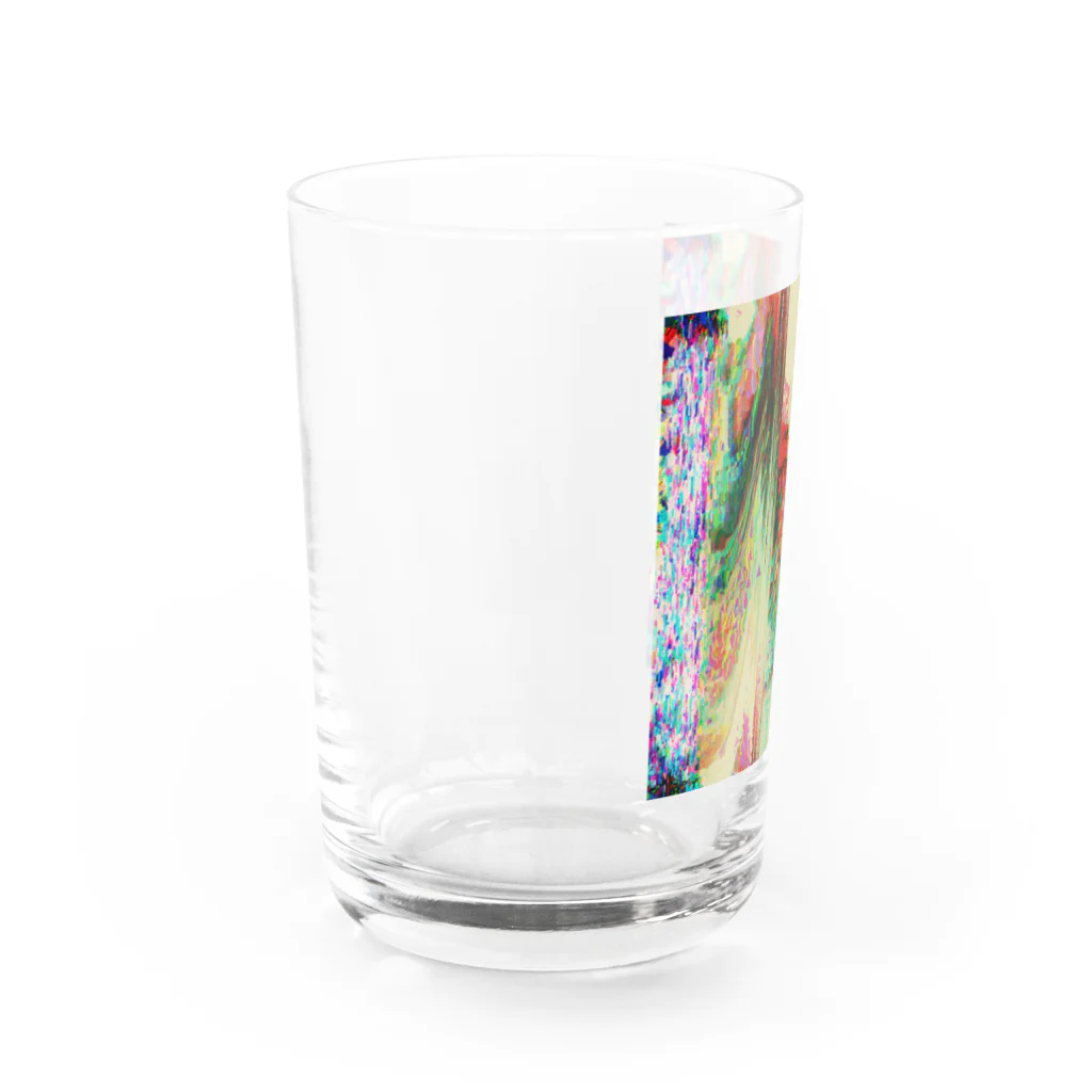 egg Artworks & the cocaine's pixの垂Re:滝 Water Glass :left