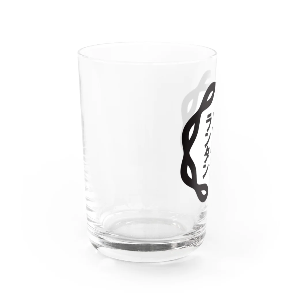 花柄ランタンのシンプルなロゴグッズ Water Glass :left