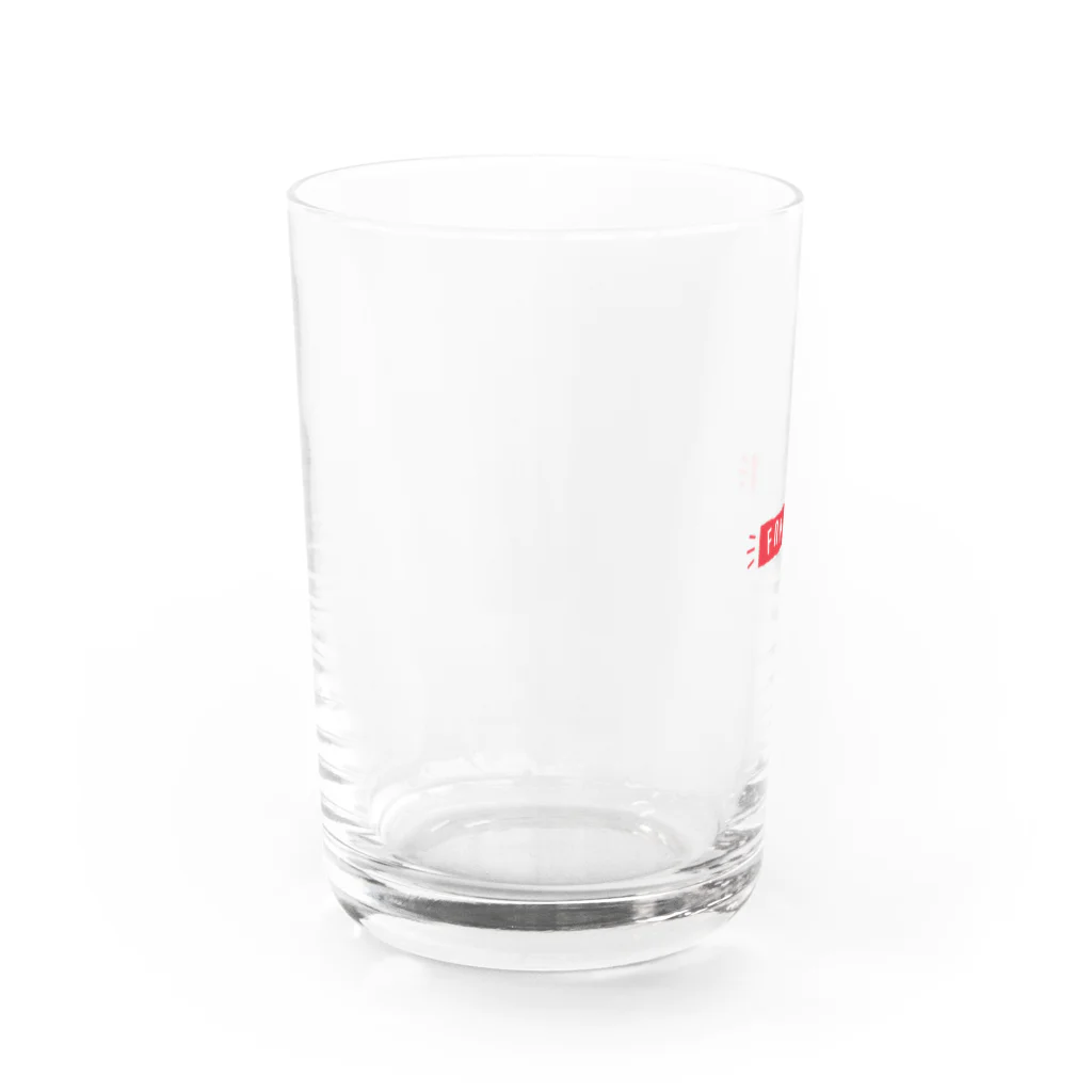 嵐山デザインのファンブルグッズ Water Glass :left