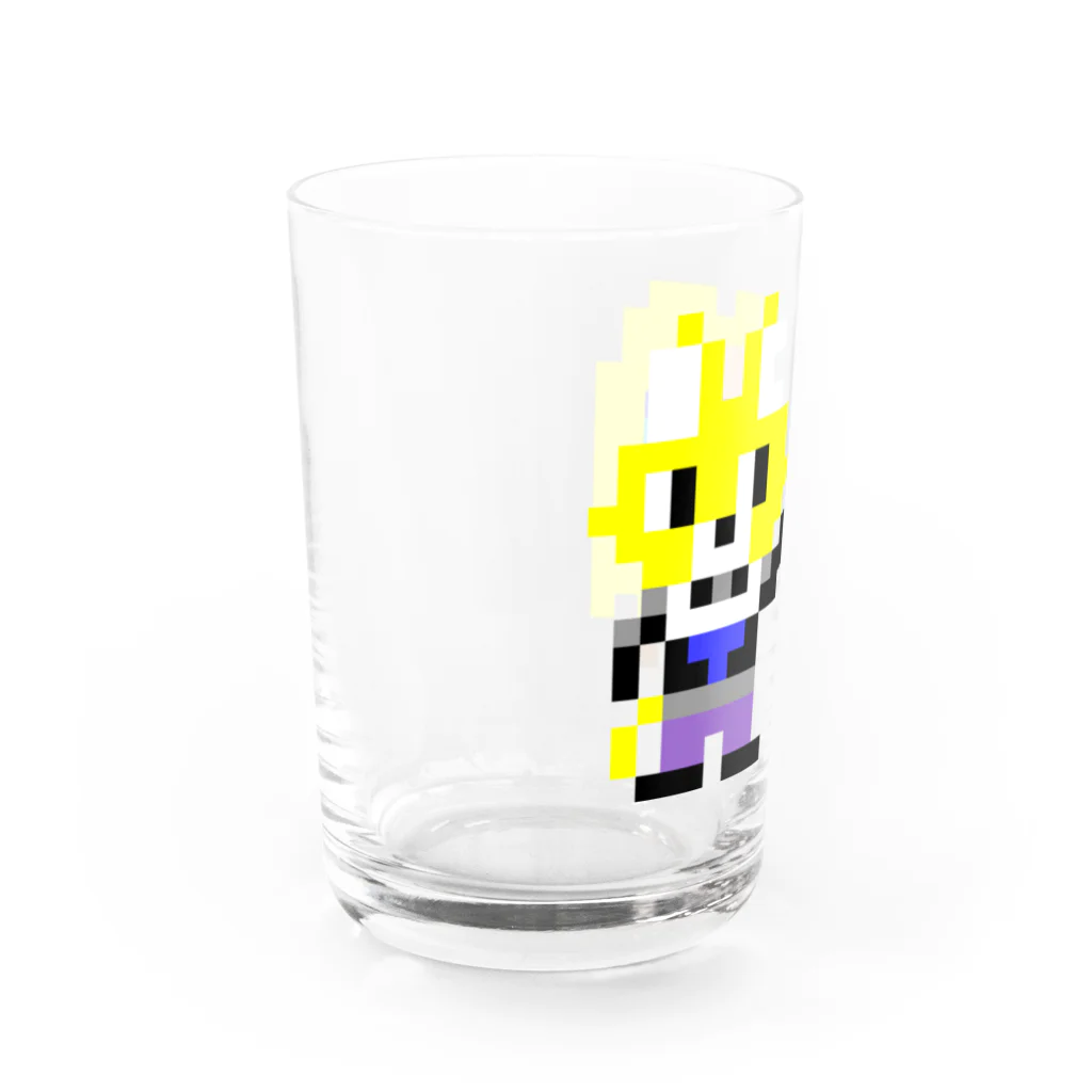 キャットＣのこうじょうけんがくのキャットC×アマビエ ドット Water Glass :left