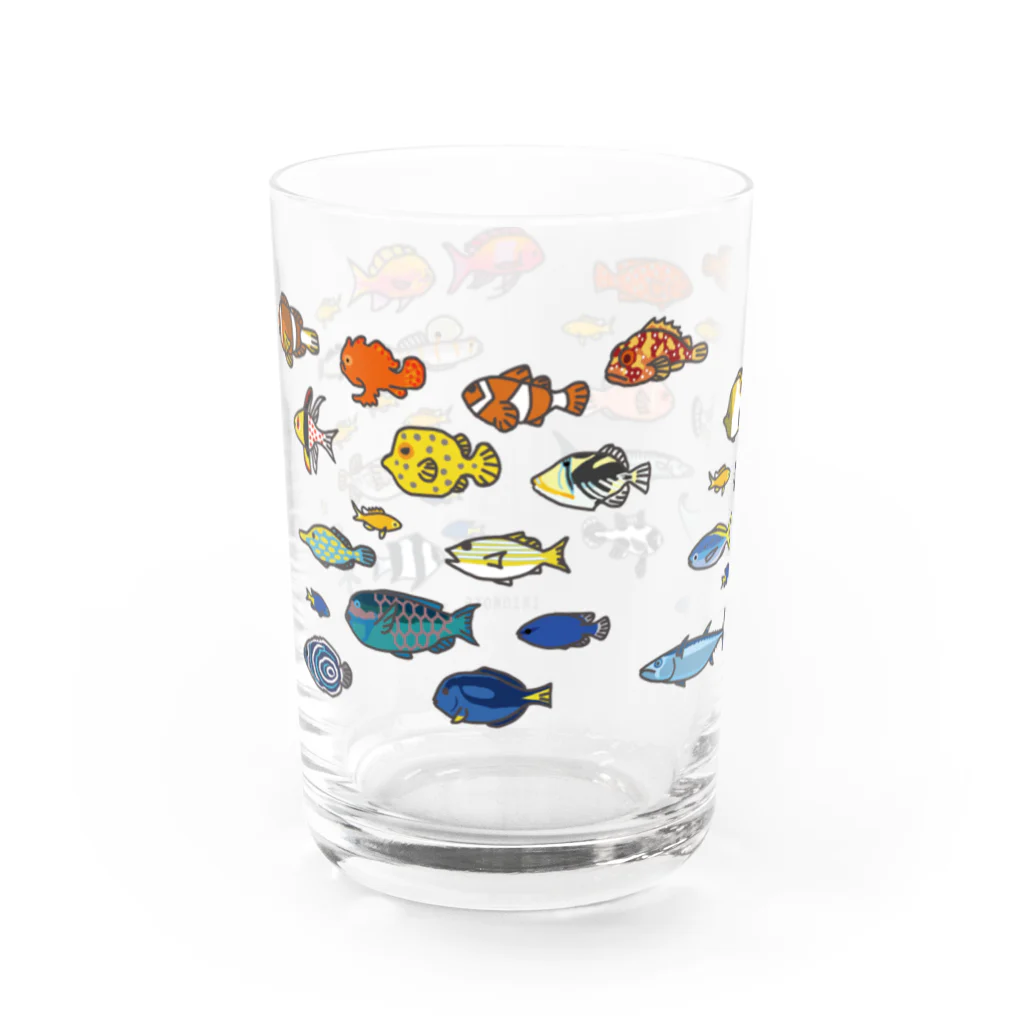 しまのなかまfromIRIOMOTEのらくがきしまのなかま魚類 Water Glass :left