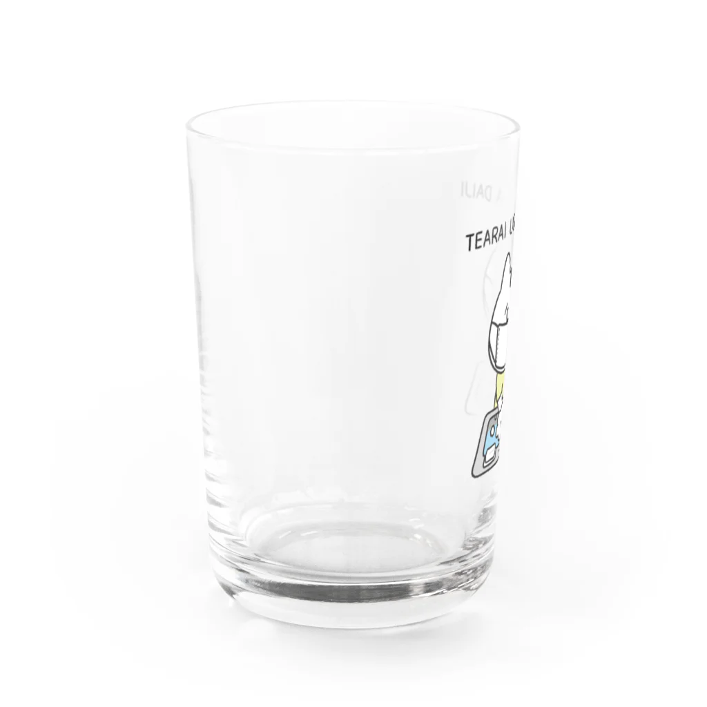 BEERKICHI(ビアキチ)の手洗いうがいが大事(手描き) グラス Water Glass :left