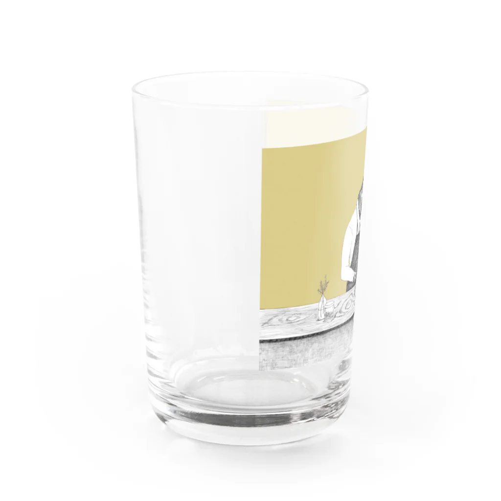 fukuのキリンのコーヒーショップ Water Glass :left