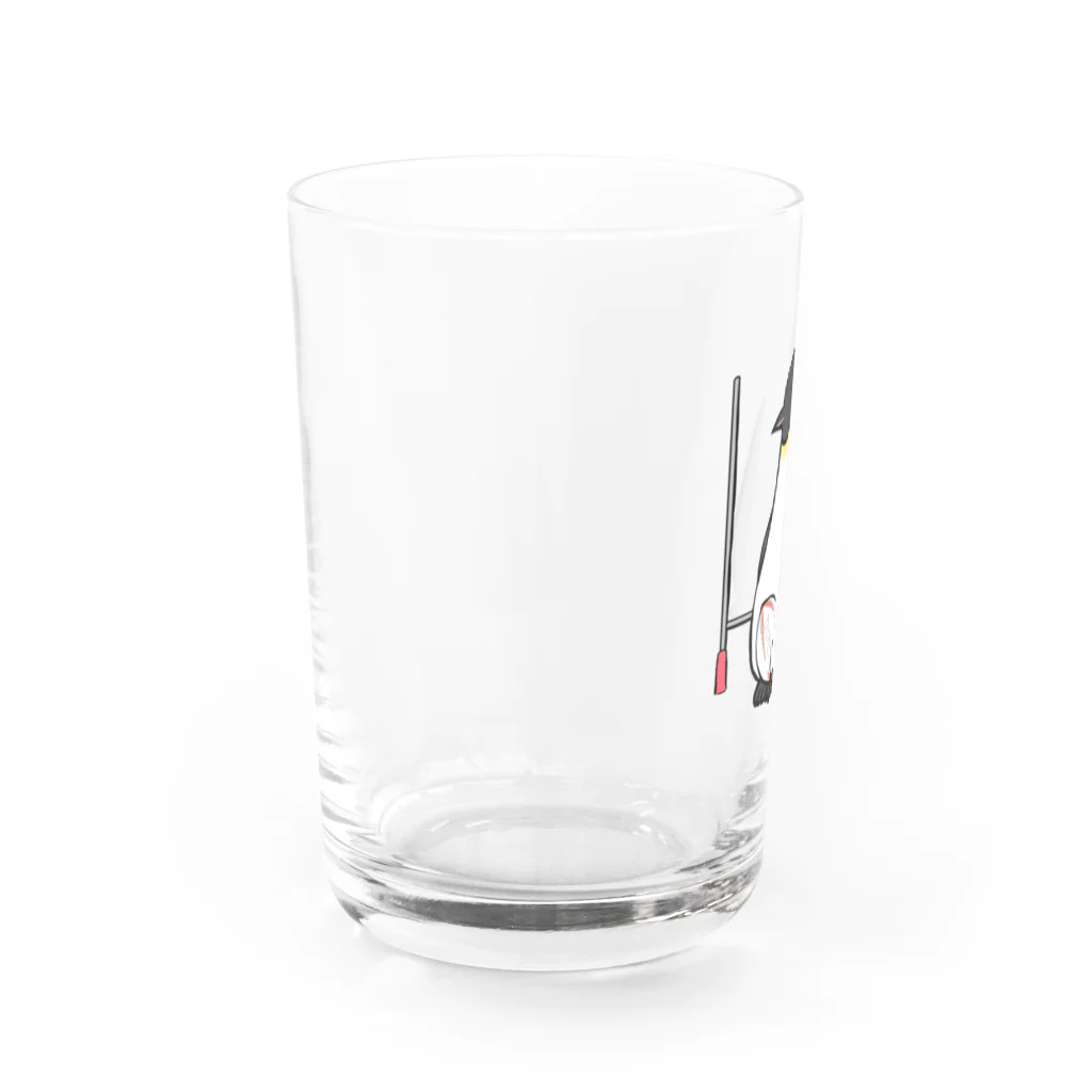 となり町のペントロー。のラグビーボールを温めるペントロー Water Glass :left