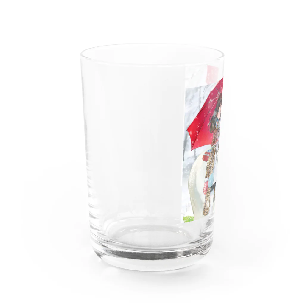 つるしまたつみのシロクマ Water Glass :left