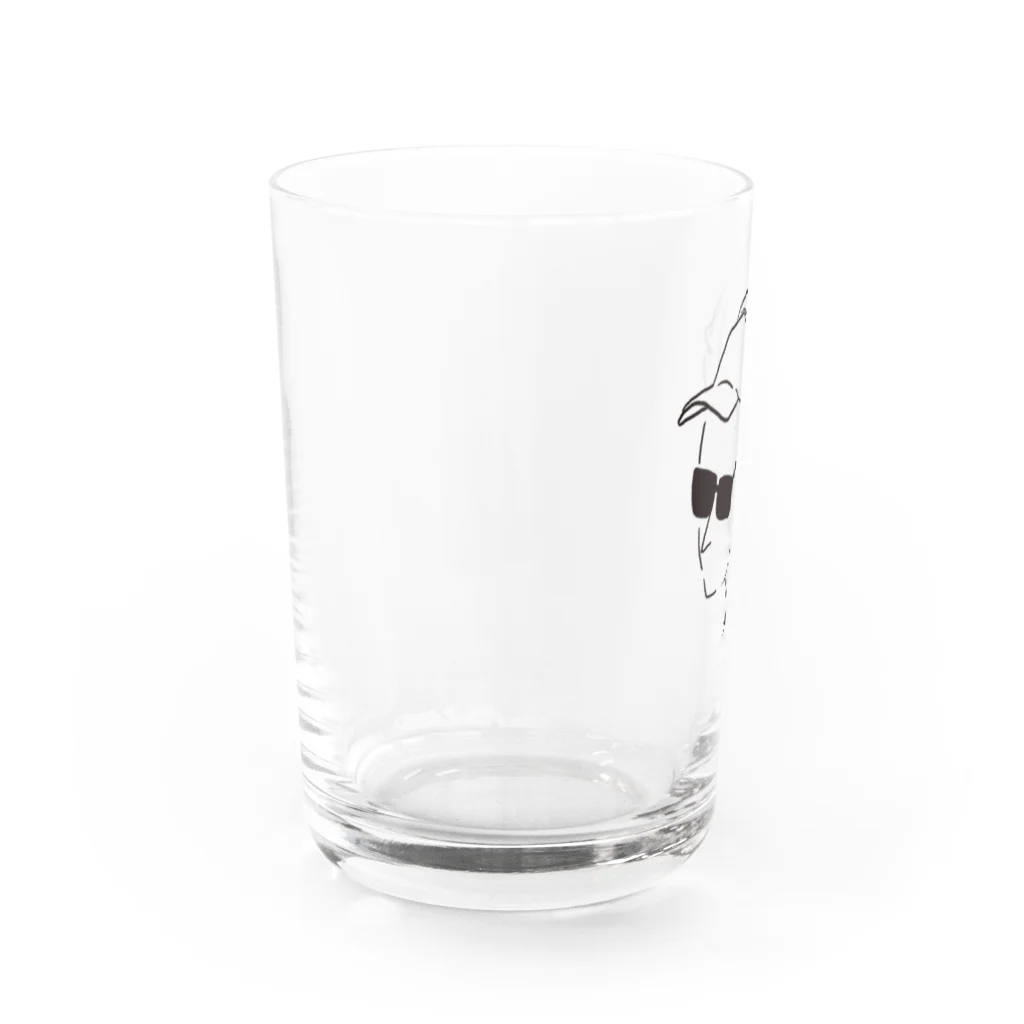 holly-storeのヘッドフォン×スキンヘッドのシンプルな男性 Water Glass :left