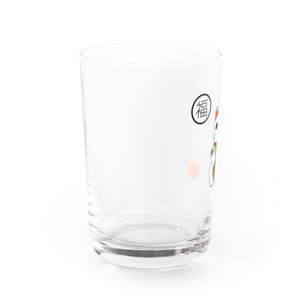 UUTUMの招き猫 / japan Water Glass :left