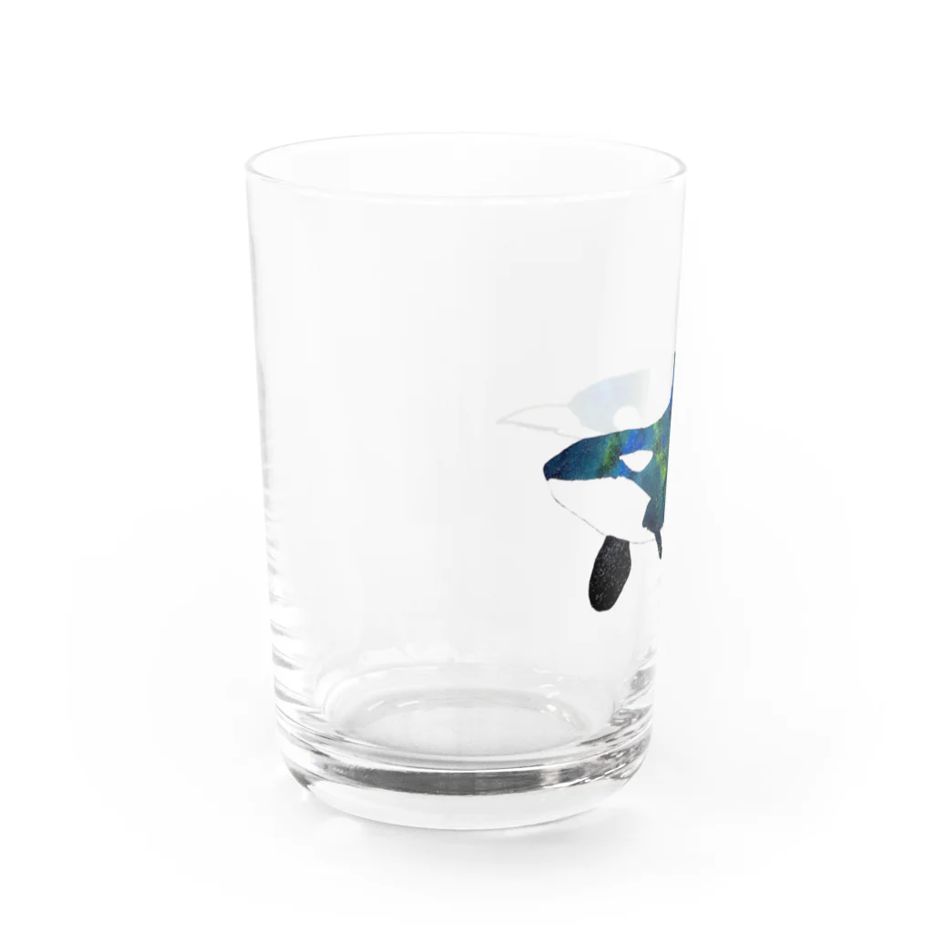 伸海明の『瑠璃色の地球』 グラス左面