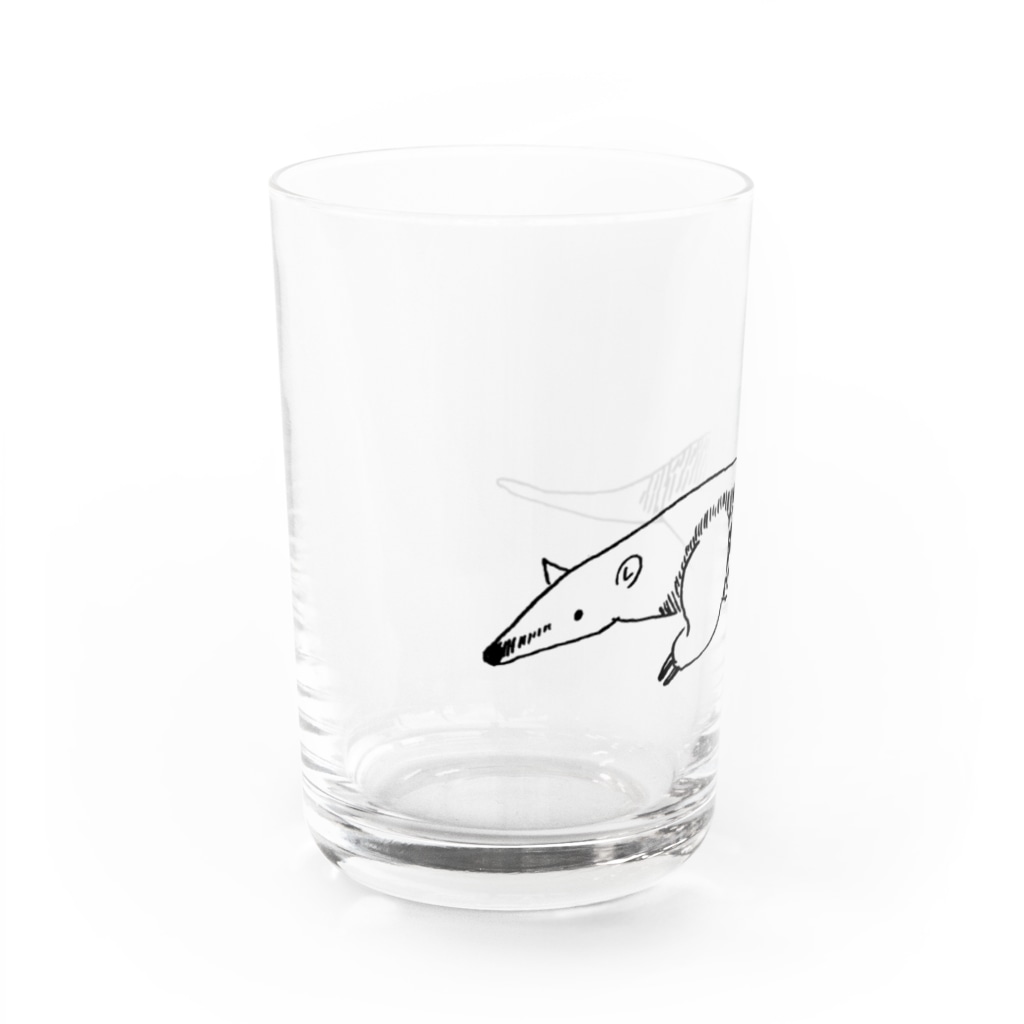ぴーやまの透過するミナミコアリクイ Water Glass :left