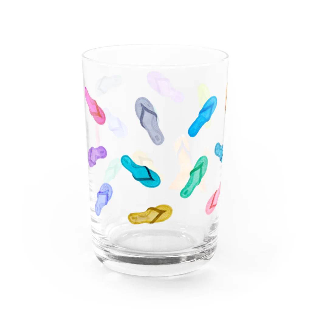 uminomadoのギョサンまみれ Water Glass :left