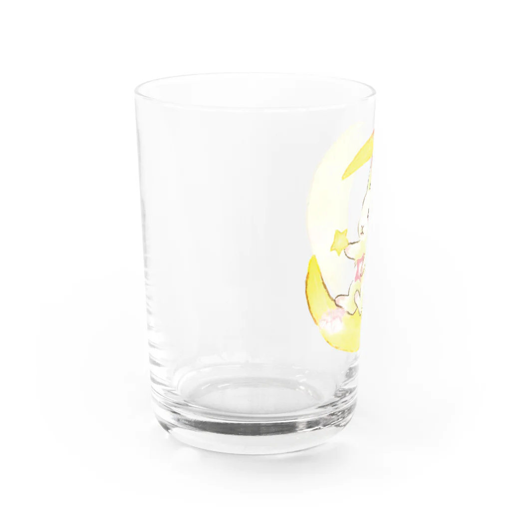 しず華＊(カラー･リボンボン)のお月様 Water Glass :left