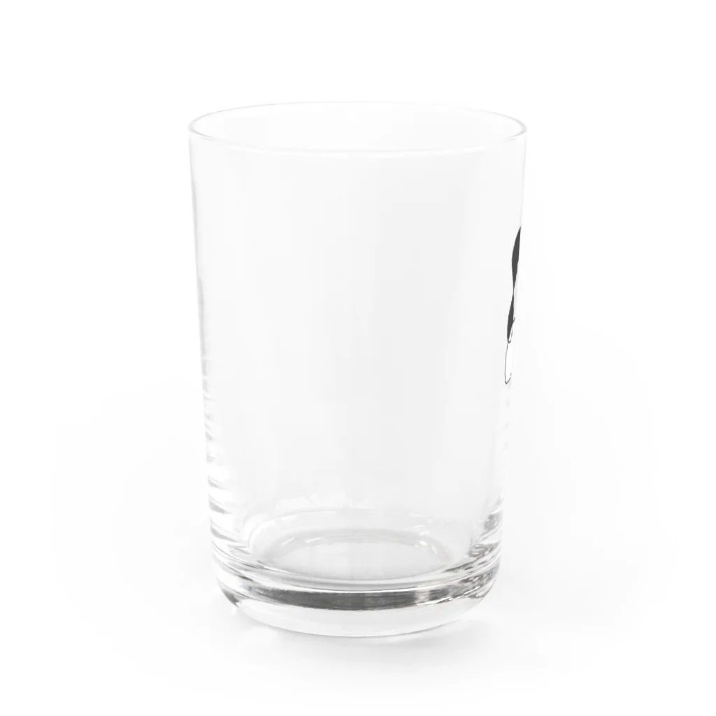 はやかわの黒い多肉植物２つ Water Glass :left