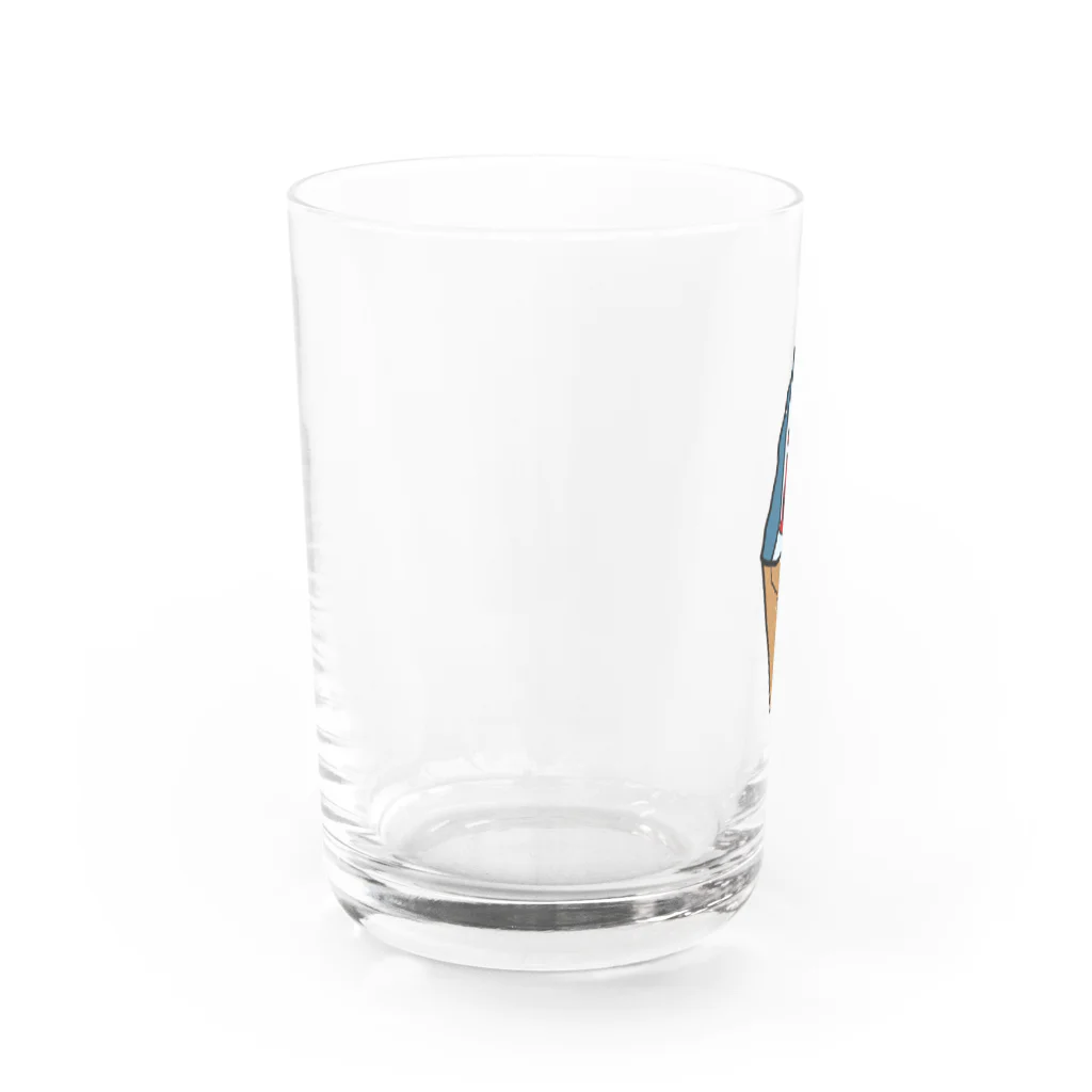 船越のシャークリーム Water Glass :left