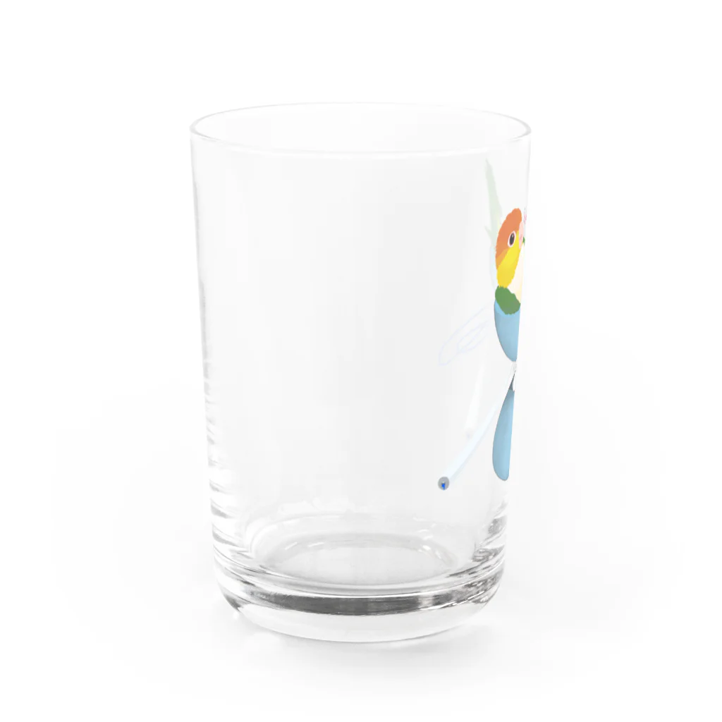 わおさきのシロハラonディア A Water Glass :left