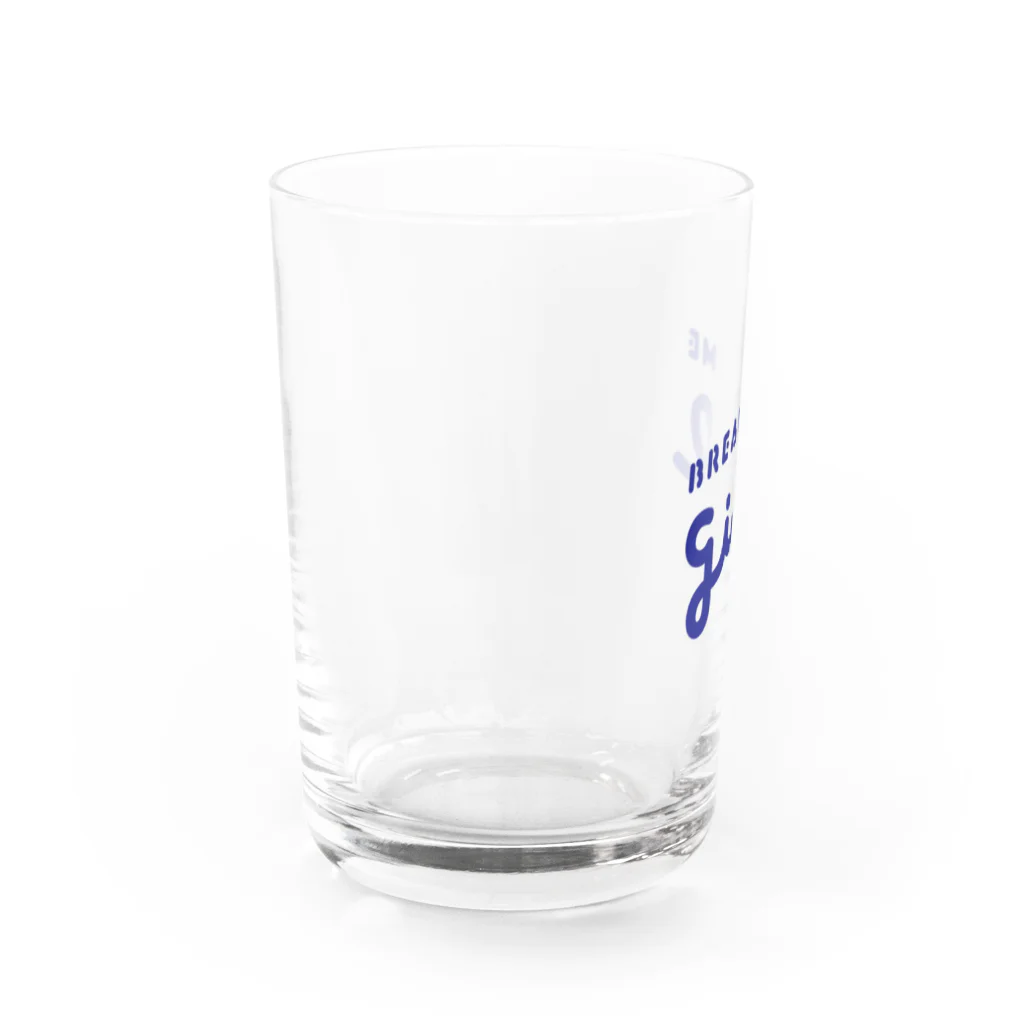 pum shopのブレイクタイム ガ〜ル ロゴ Water Glass :left