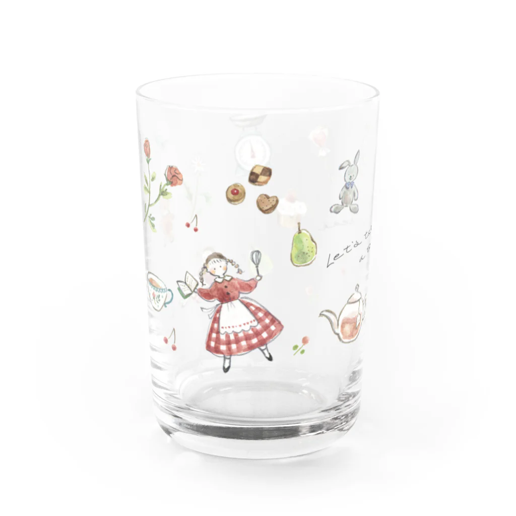 haruのtea time Water Glass :left