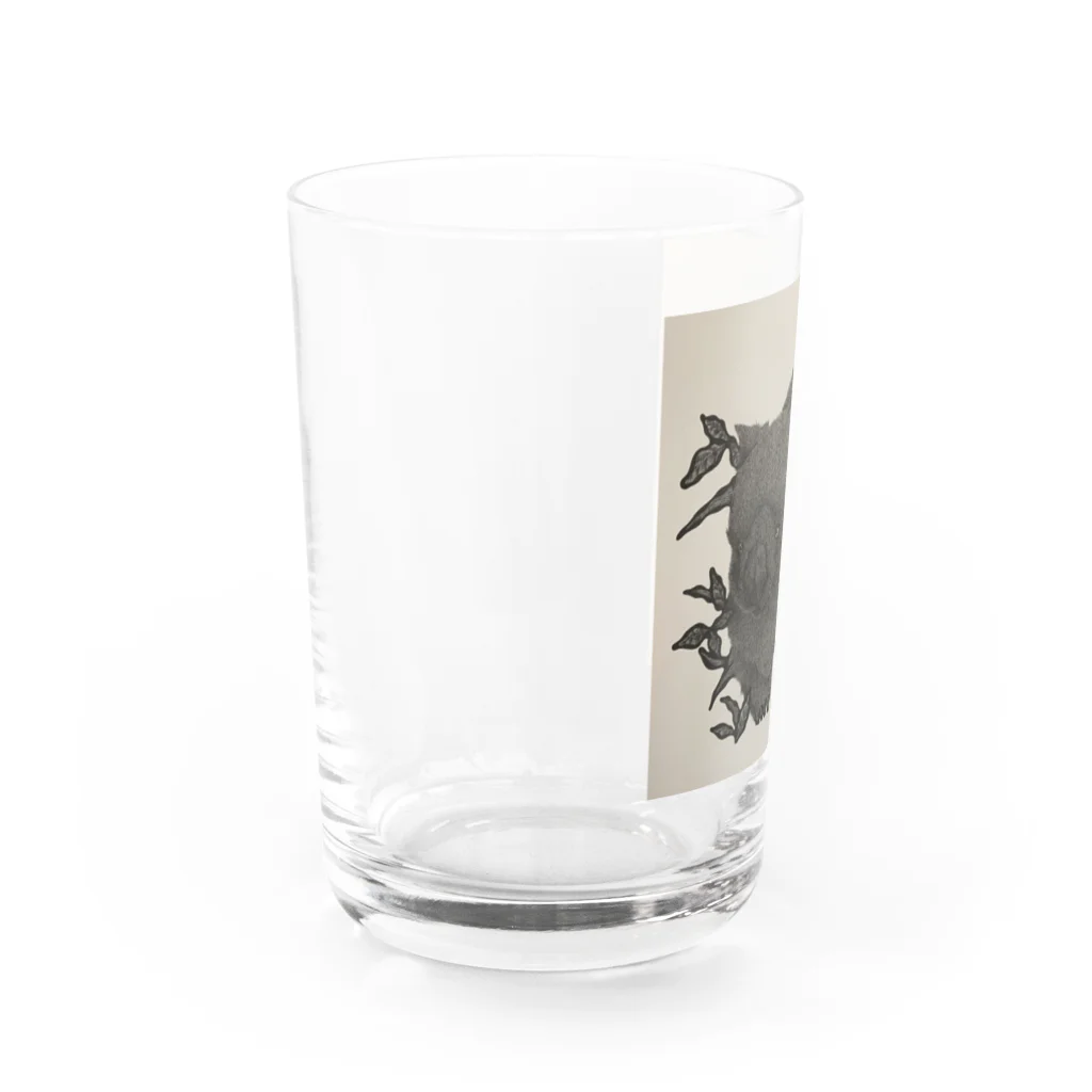 砂糖 線画のウォンバット Water Glass :left