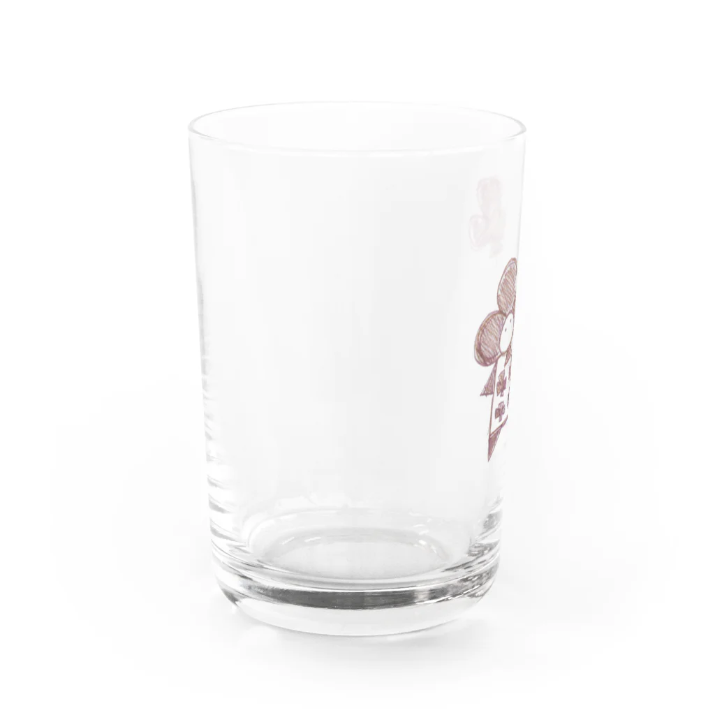 ぽちまる商店の風船大好きクローバーくん Water Glass :left