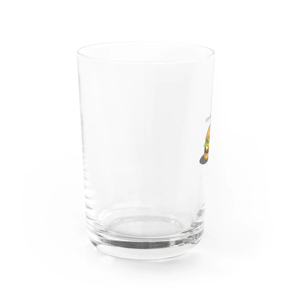 AYshopのチーズバーガー Water Glass :left