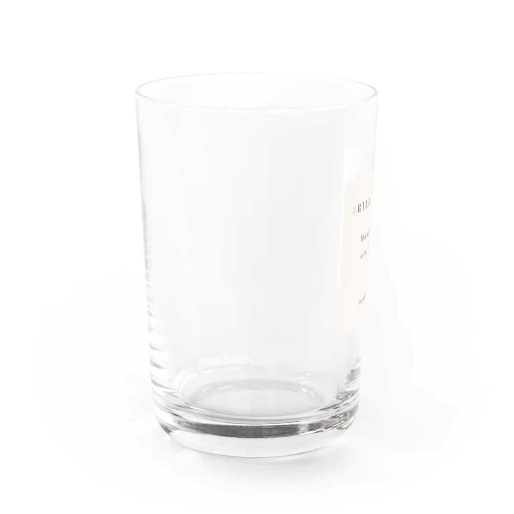 RiLiのプリントロゴ Water Glass :left