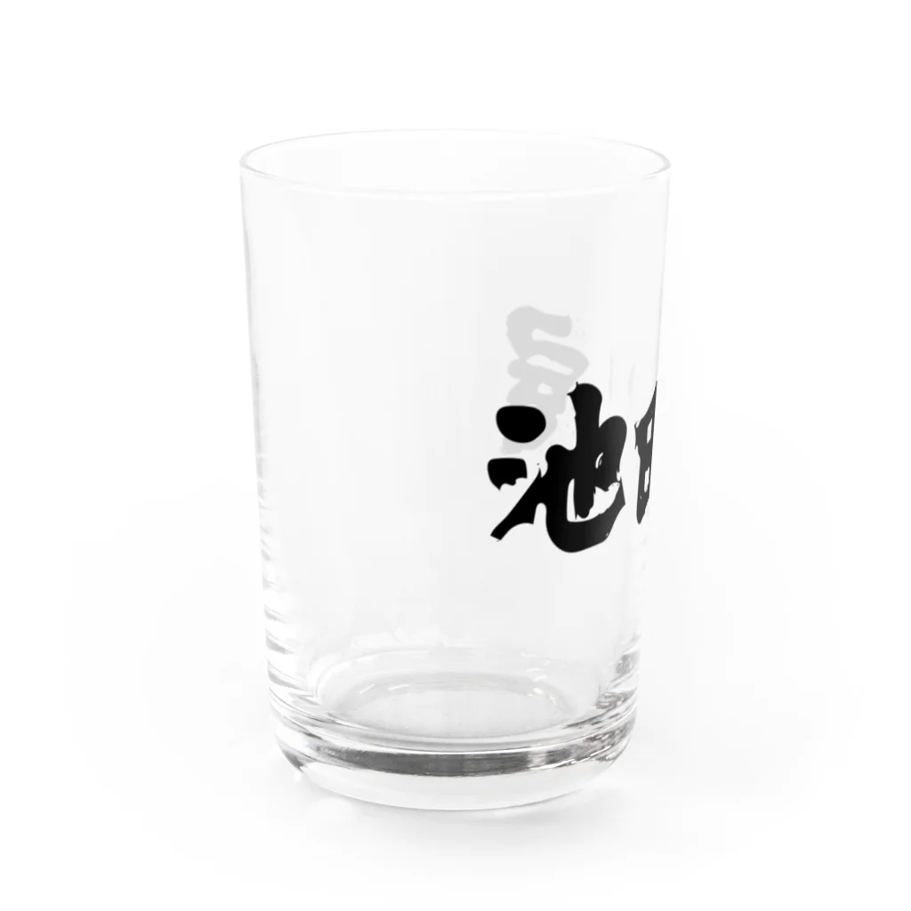 イワサキの池田屋横ロゴ Water Glass :left