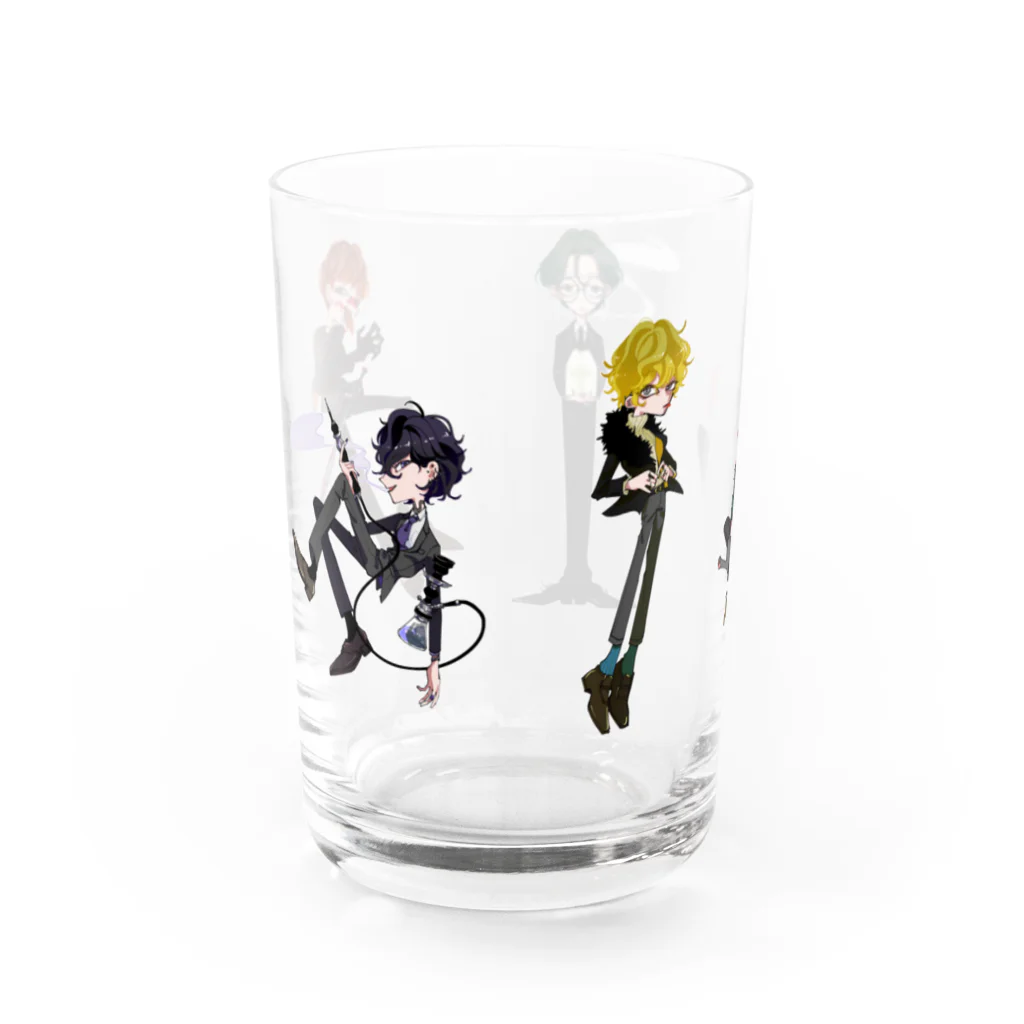 芥子菜のsuits Water Glass :left