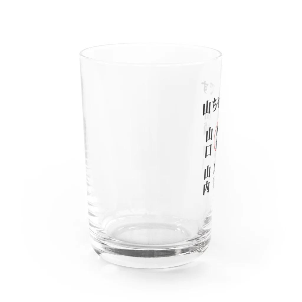 面白いグッズの殿堂Victoryの世の中の山ちゃん Water Glass :left