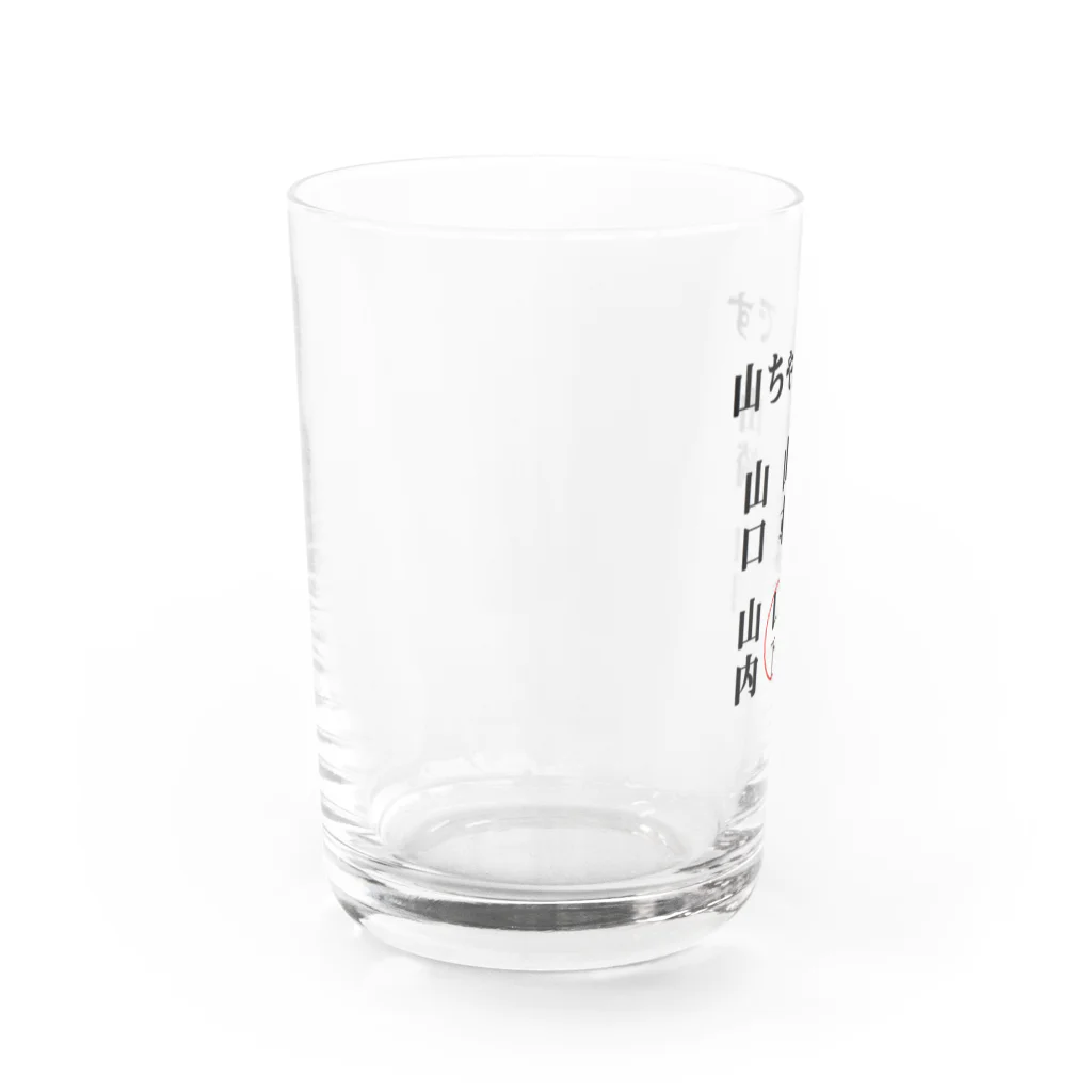 面白いグッズの殿堂Victoryの世の中のやまちゃん Water Glass :left