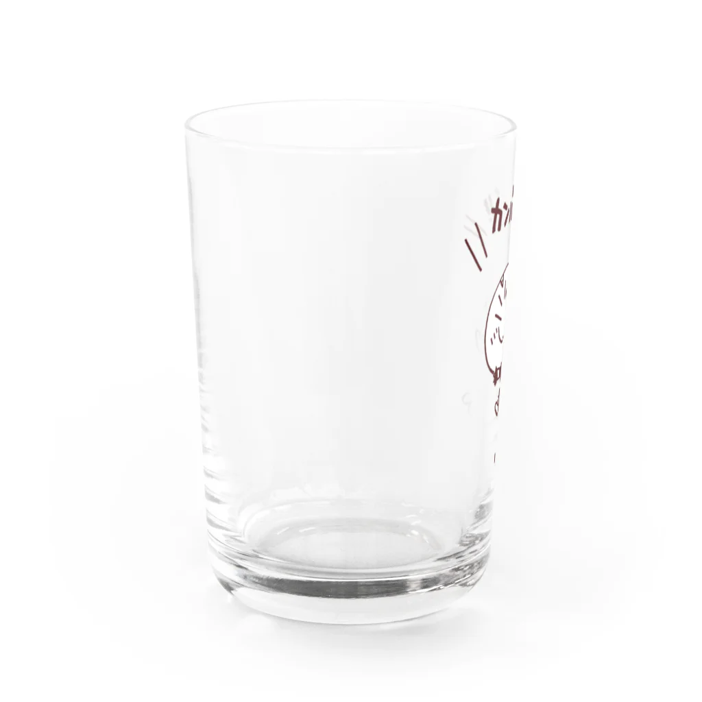 エガオーピンクのsuzuriショップの乾杯エガオーさん Water Glass :left