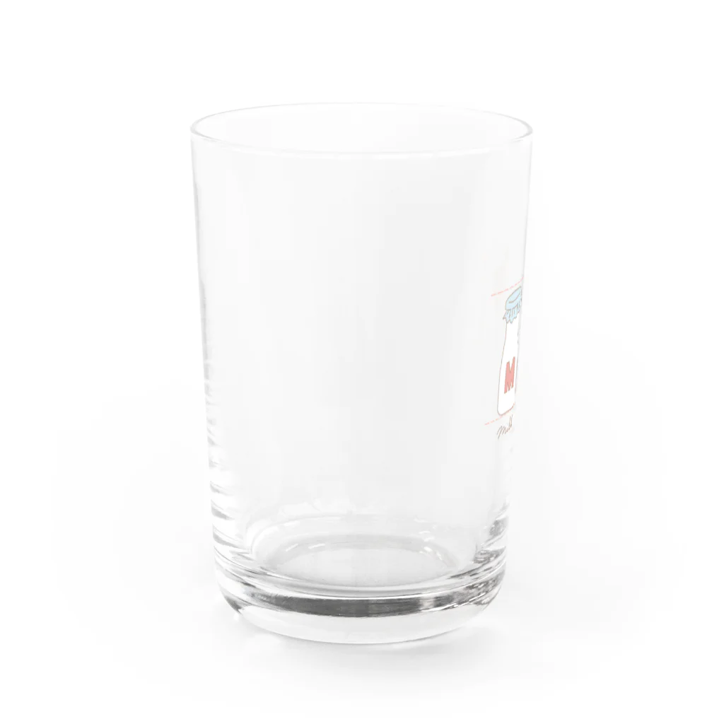 あいすちゃんのくまさんとぎゅうにゅう Water Glass :left